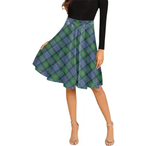 Bowie Ancient Tartan Melete Pleated Midi Skirt