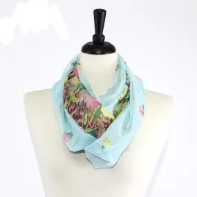 IN6026 Flower Print Infinity Scarf