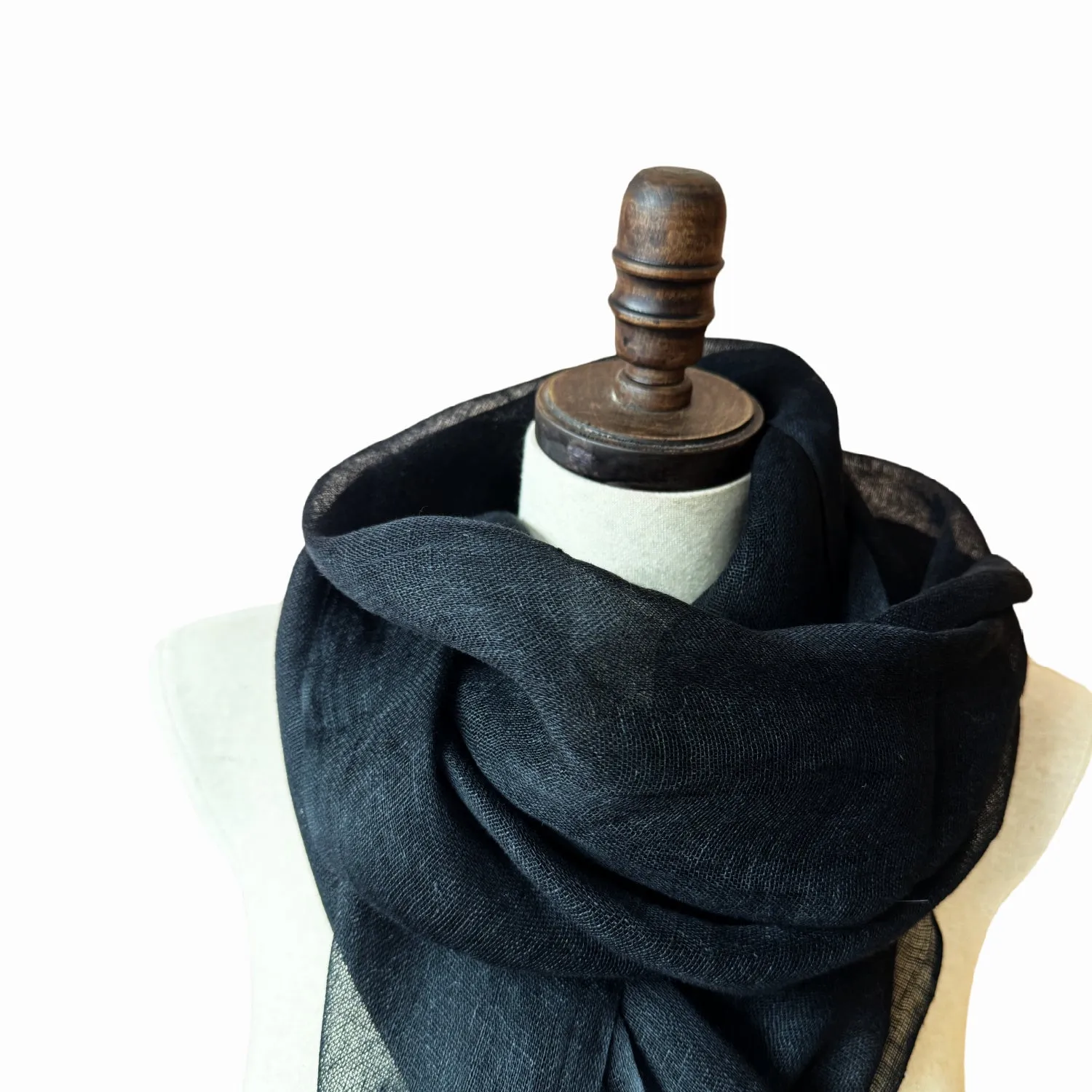 100% Linen Scarf | Ready-to-ship linen scarves and shawls by Econica