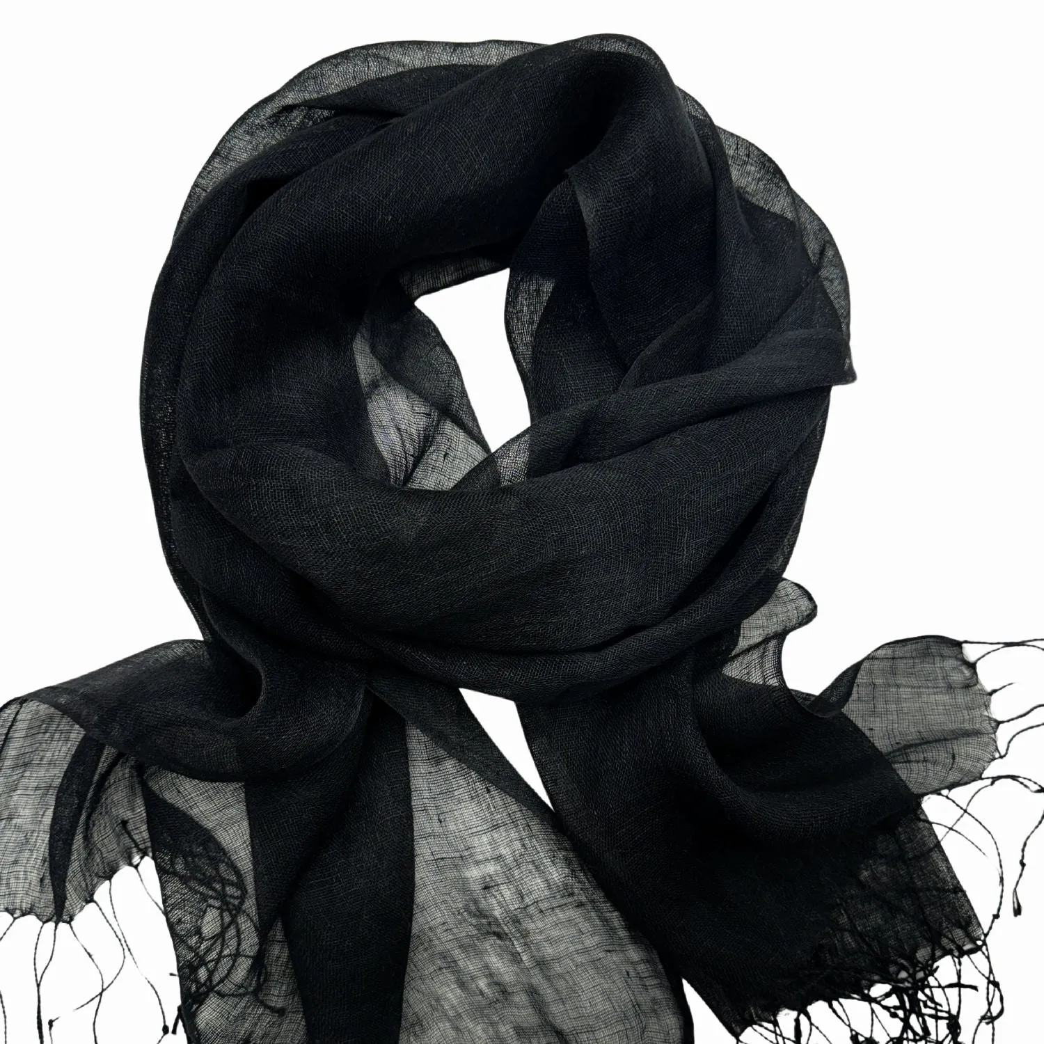 100% Linen Scarf | Ready-to-ship linen scarves and shawls by Econica