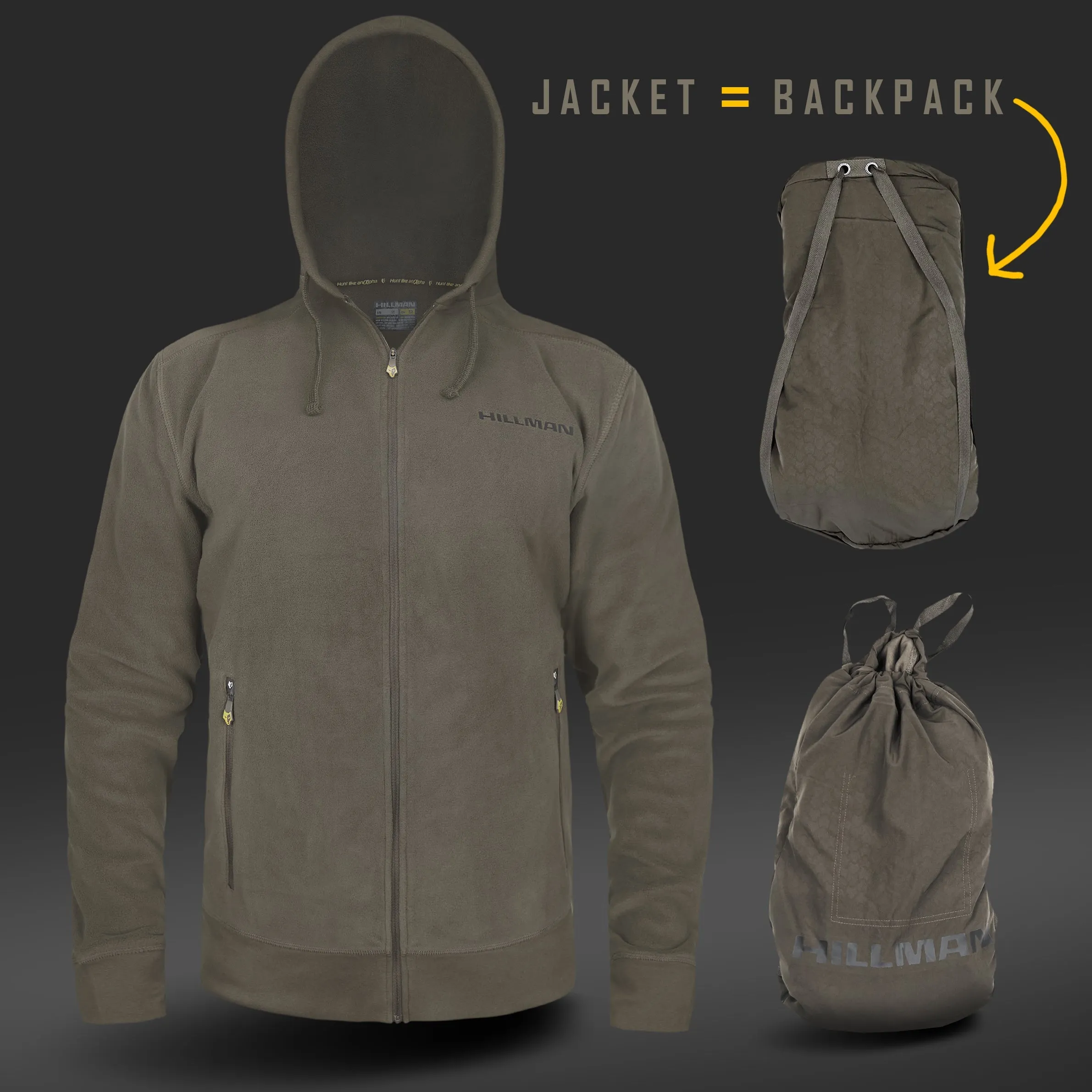 2 in 1 BACKPACK HOODIE