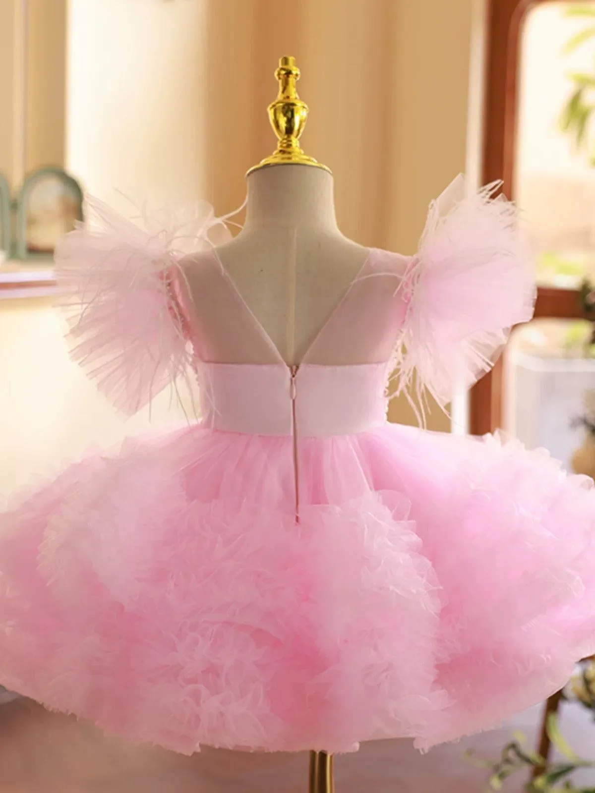 2pcs High quality beading TuTu dress For baby Sparkle and Tulle Perfect Combination girls party dress