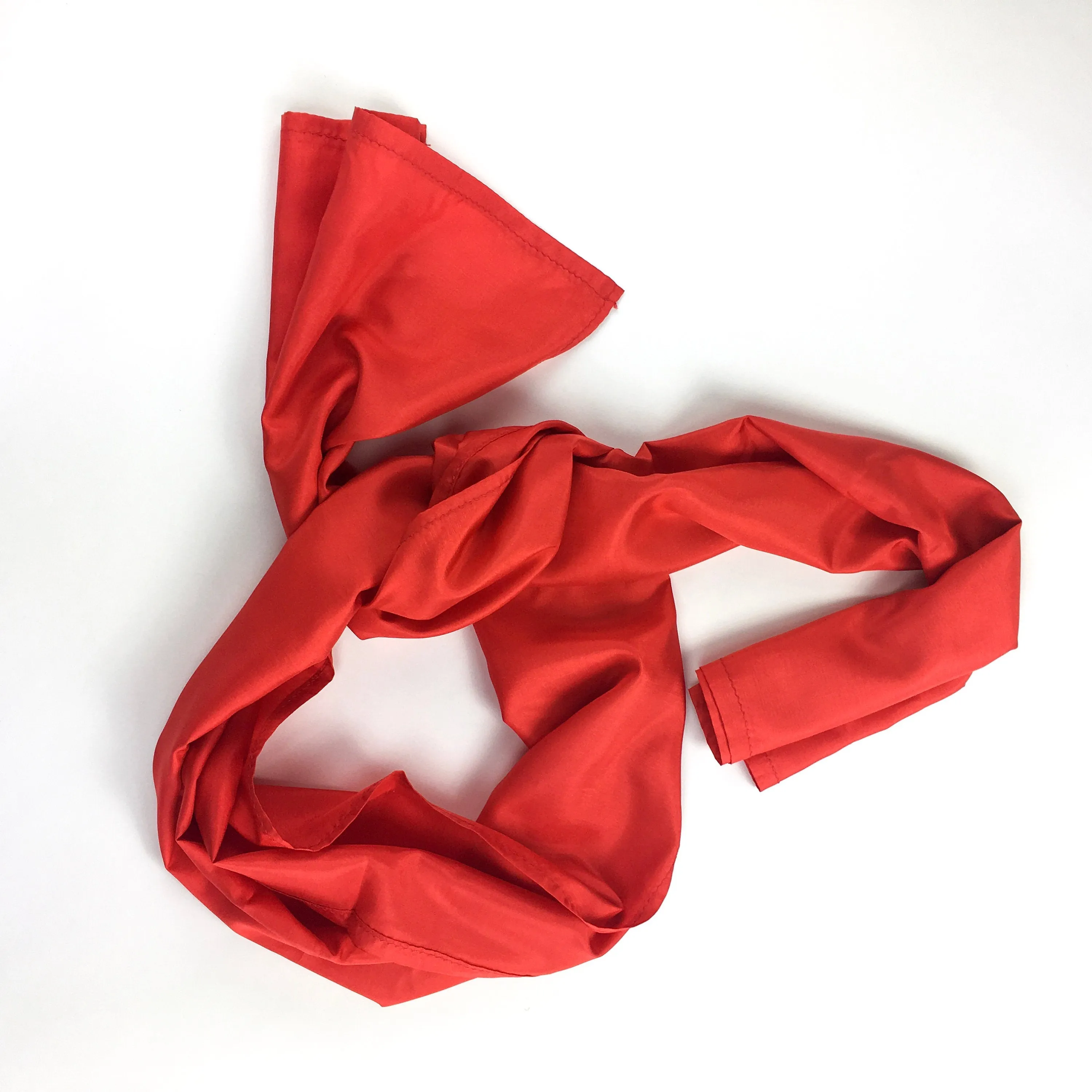 80s vintage long red scarf 💌 FREE SHIPPING