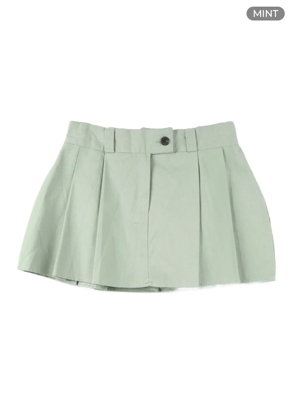 A-Line Pleated Mini Skirt OF422