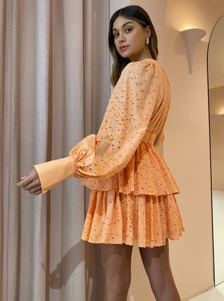 Acler Amelia Dress in Apricot