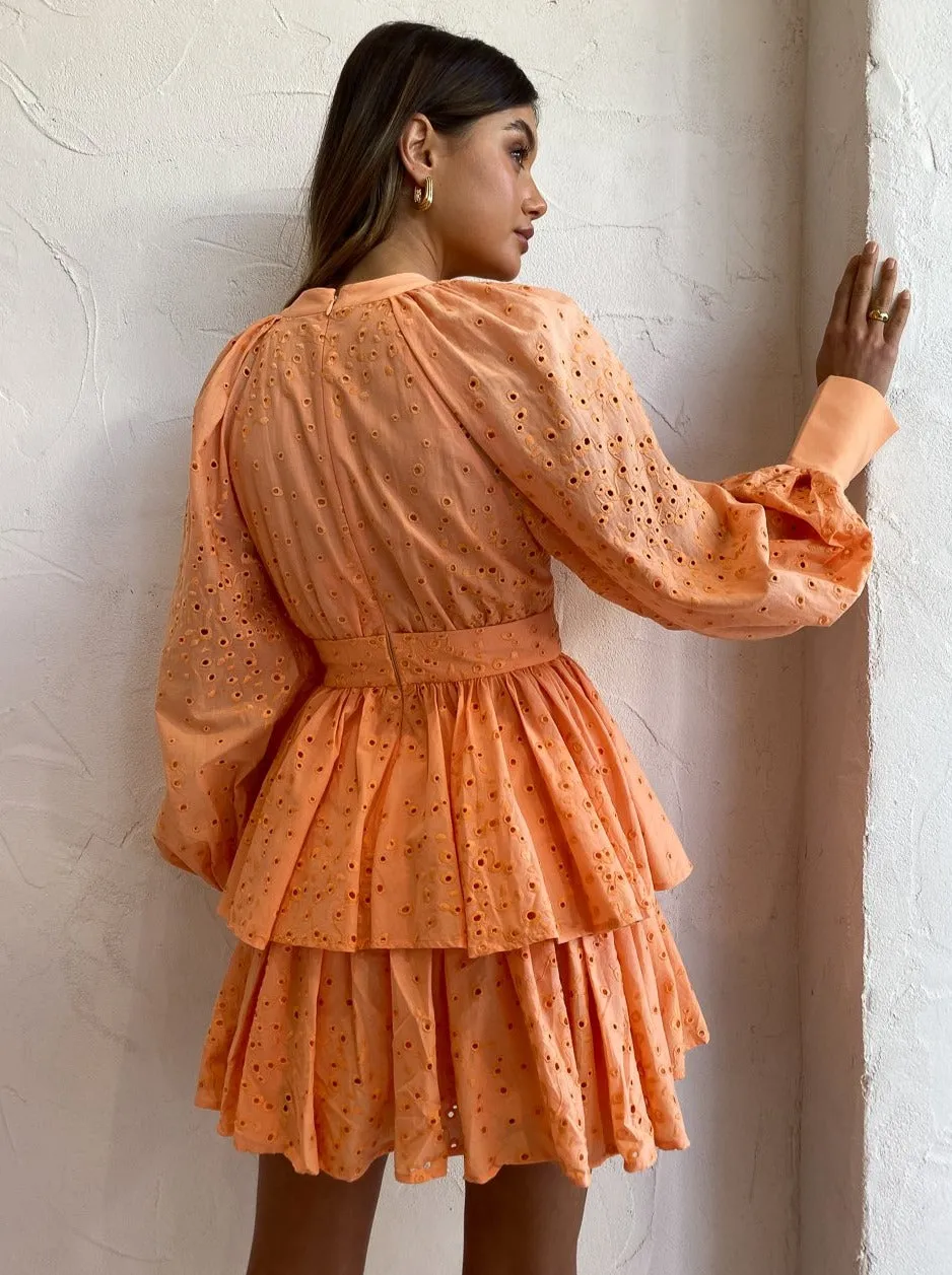 Acler Amelia Dress in Apricot