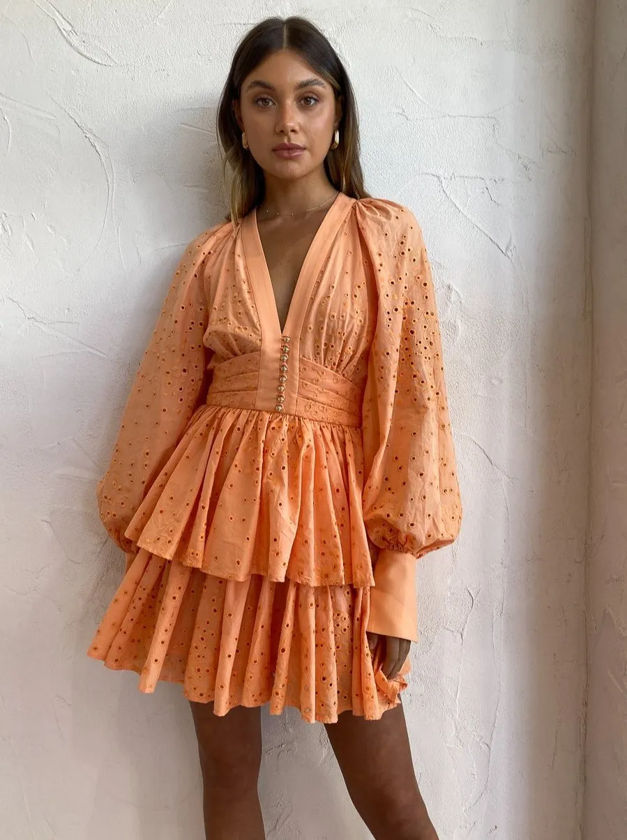 Acler Amelia Dress in Apricot