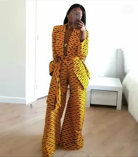 African Print Shakina Jacket and Pant Set