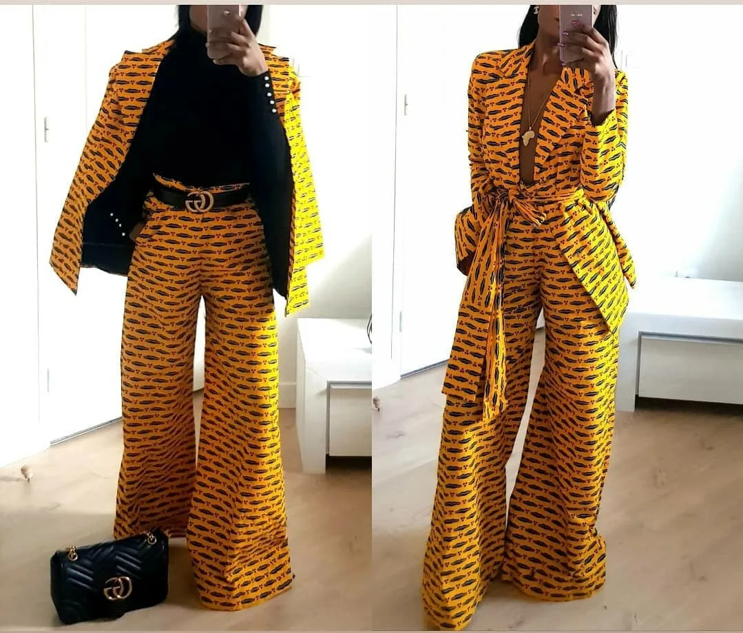 African Print Shakina Jacket and Pant Set