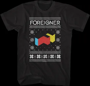 Agent Provocateur Faux Ugly Christmas Sweater Foreigner T-Shirt