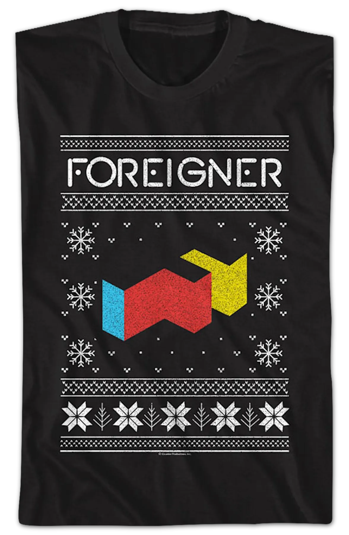 Agent Provocateur Faux Ugly Christmas Sweater Foreigner T-Shirt