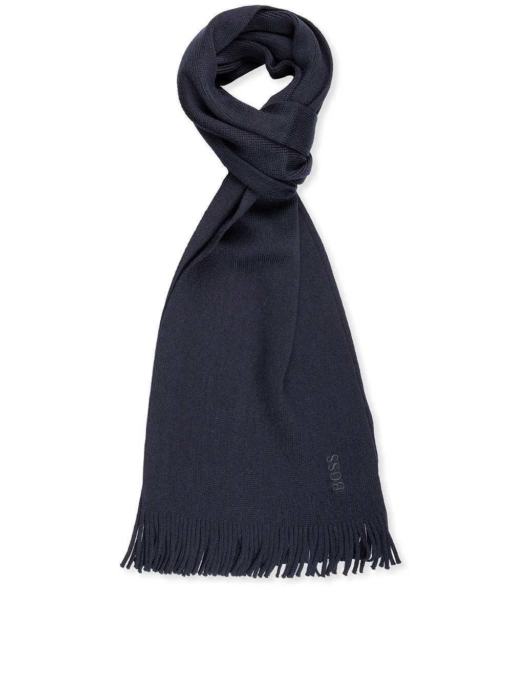 Albas Virgin Wool Scarf Navy