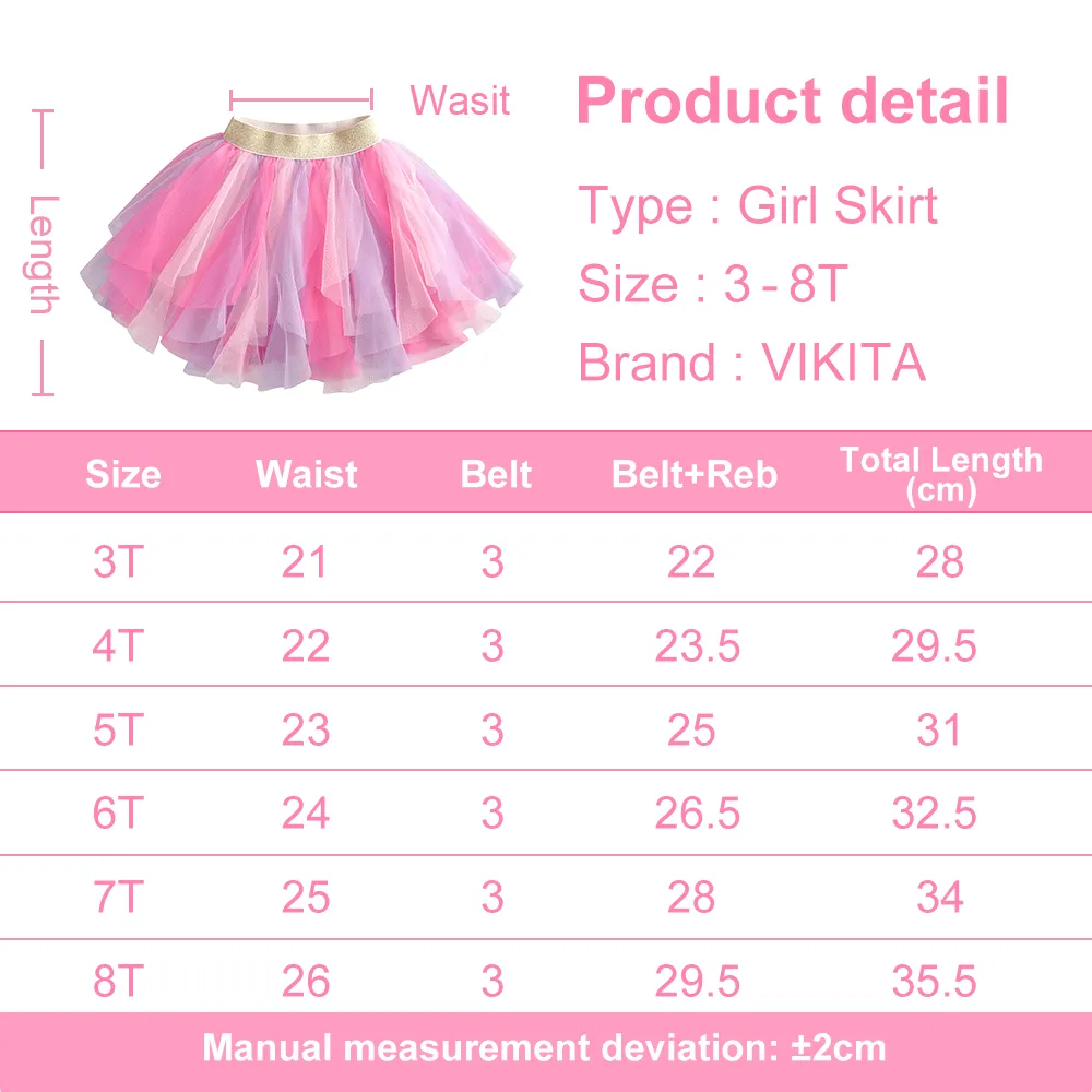 All Pink Layer Tulle Tutu Skirt 3T - 8T