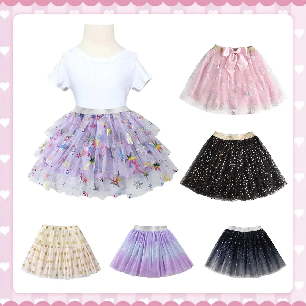 All Pink Layer Tulle Tutu Skirt 3T - 8T