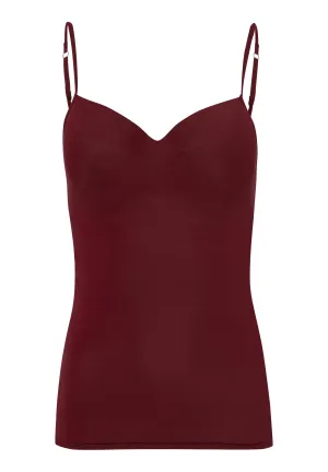 Allure Padded Bra Camisole | Dark Burgundy 71462-2990