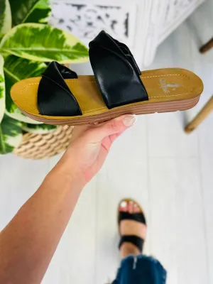 Always One Step Ahead Sandals In Black