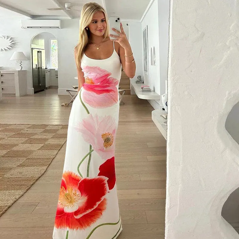 Anessa Floral Print Maxi Dress