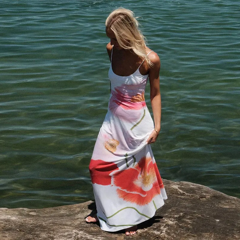 Anessa Floral Print Maxi Dress