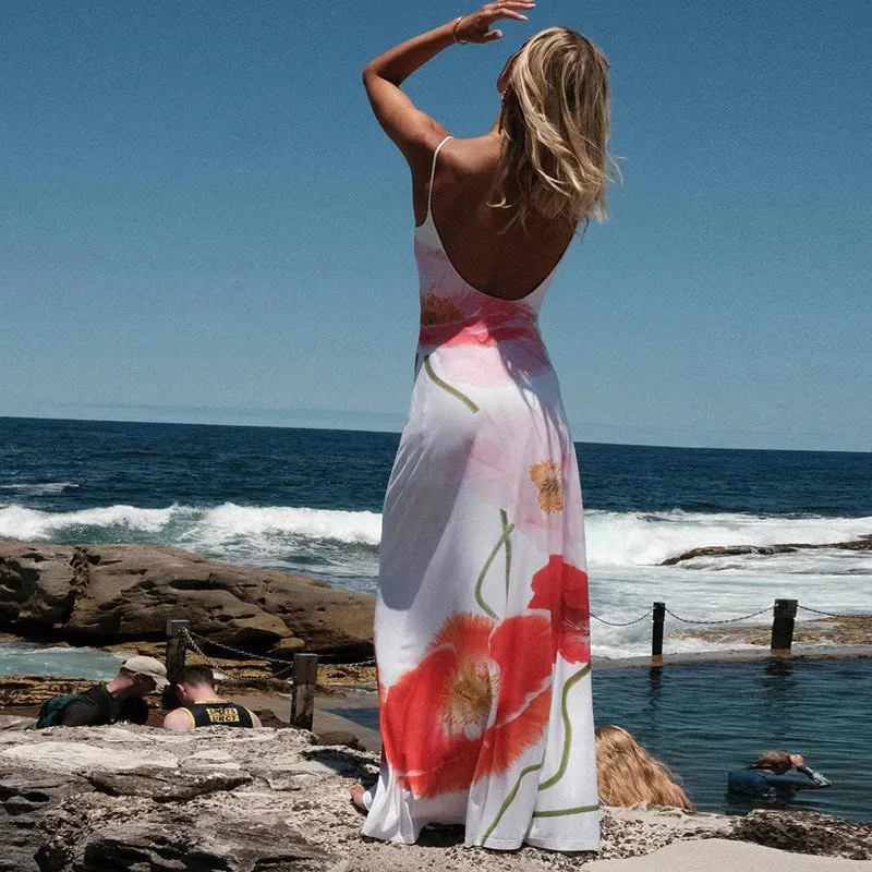 Anessa Floral Print Maxi Dress