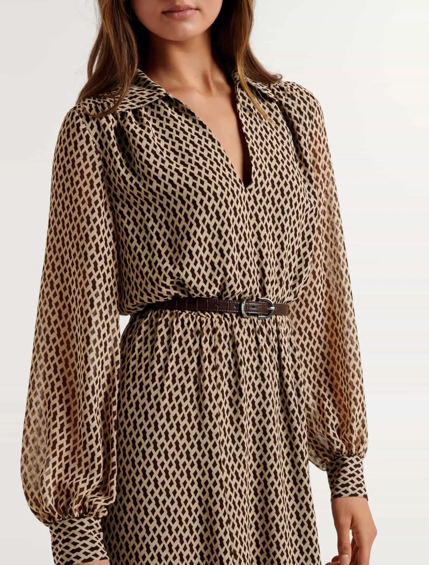 Aria Belted Midi Shirt Dress