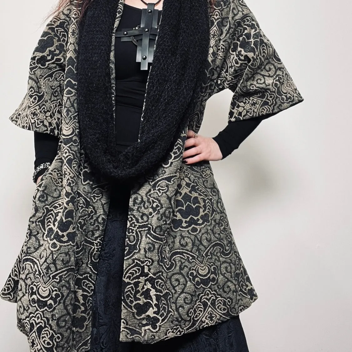 Audrey Swing Coat - One Of A Kind - Luxe jacquard