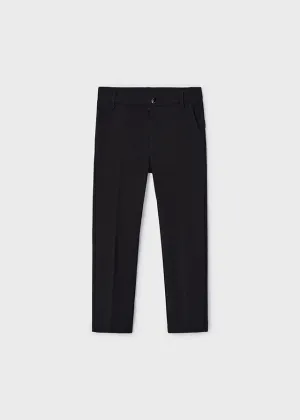 AW24 Mayoral Boys Black Chinos 513