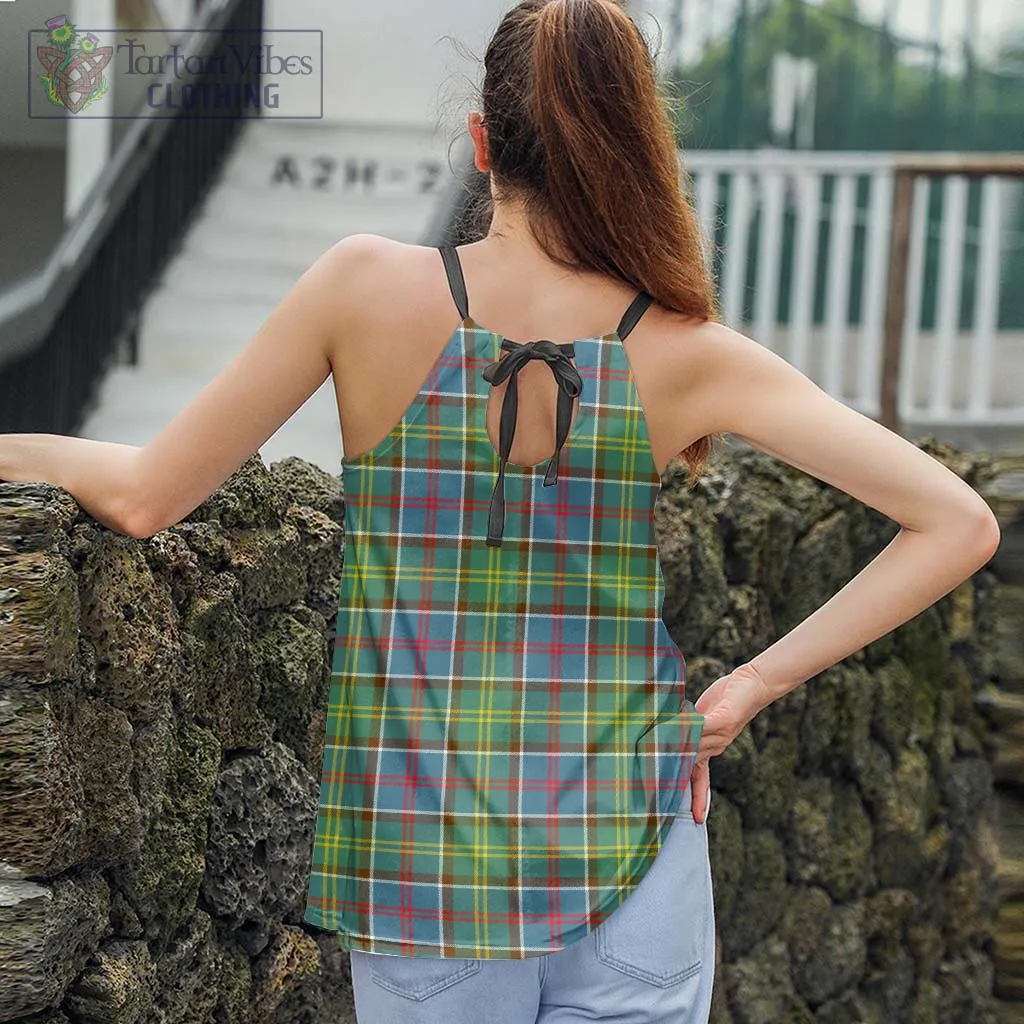 Ayrshire District Tartan Loose Halter Neck Camisole