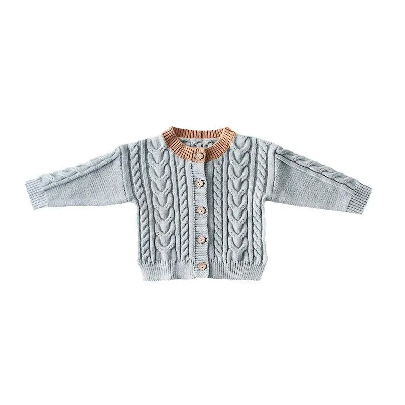 Baby and Toddler Cotton Knit Button Up Sweater