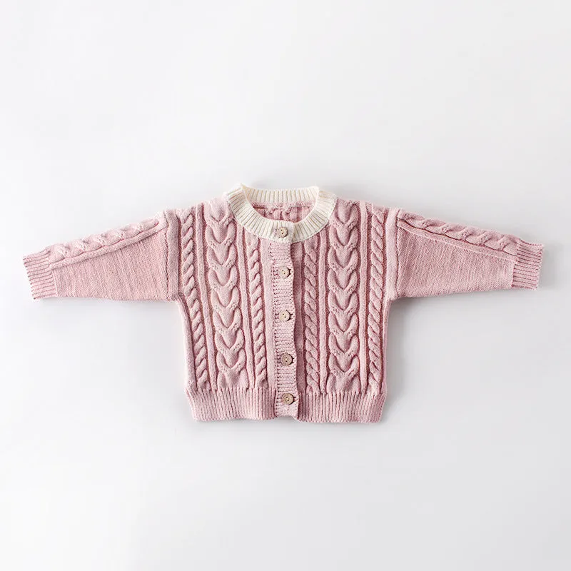 Baby and Toddler Cotton Knit Button Up Sweater