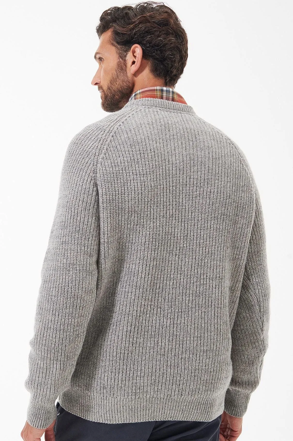 Barbour Sweater Horseford Crew neck in Stone MKN1113ST51