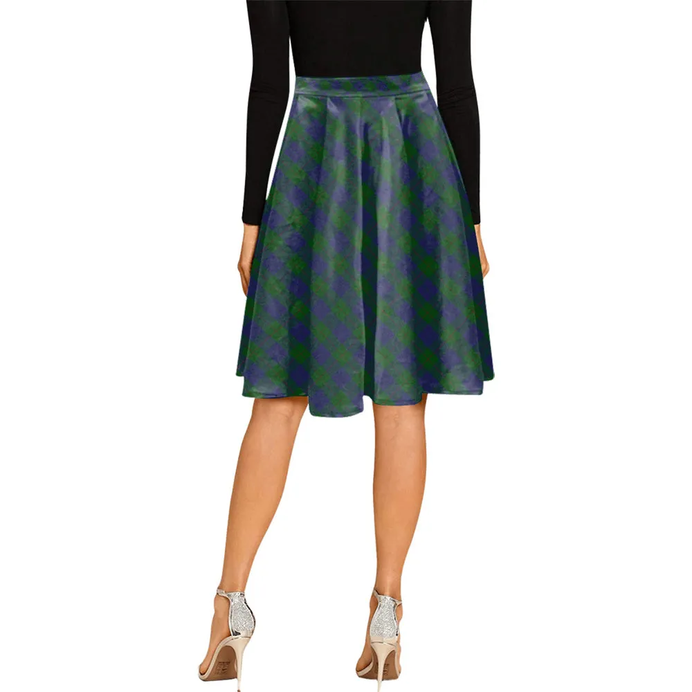 Barclay Tartan Melete Pleated Midi Skirt