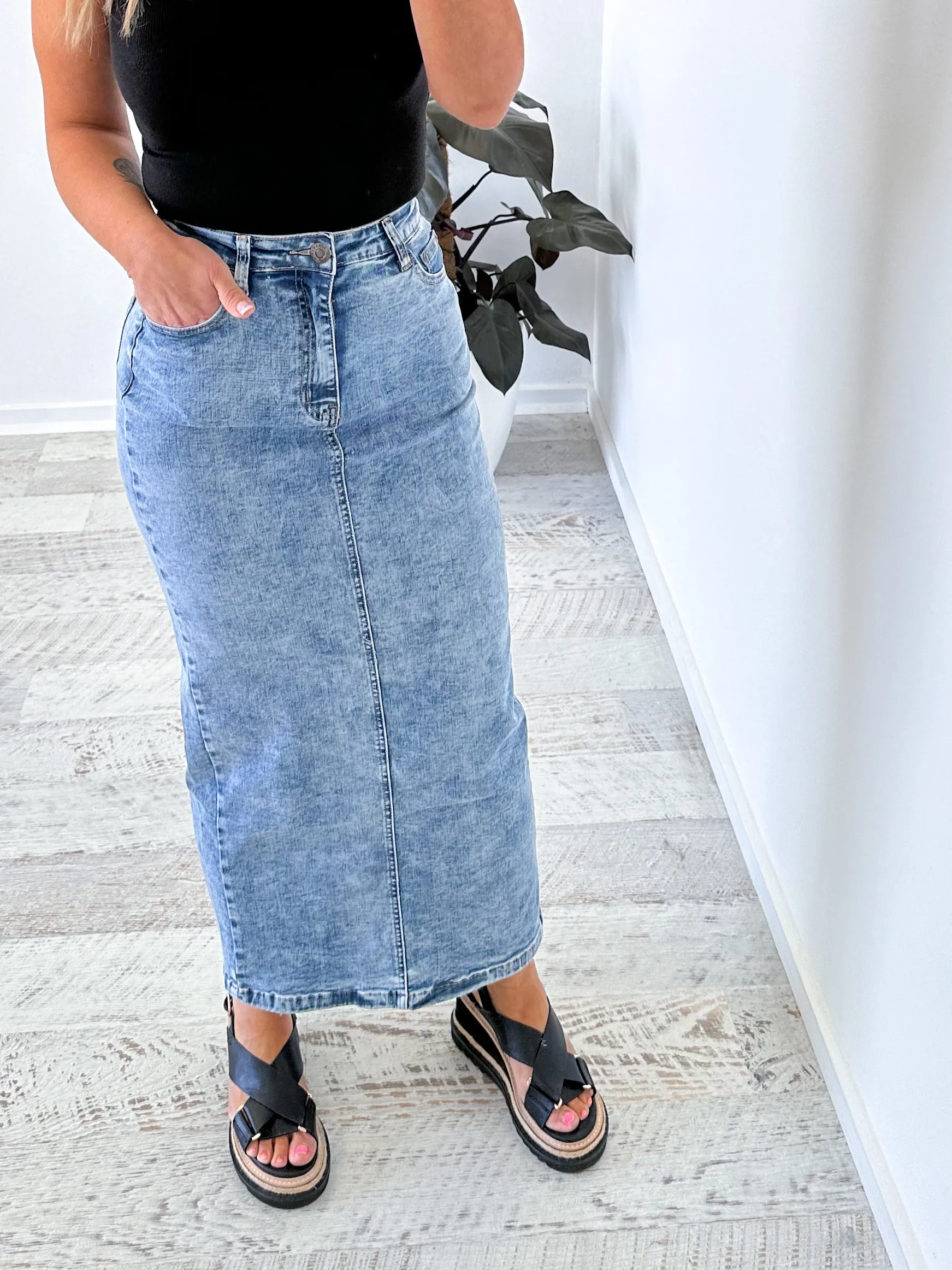 Beau Denim Skirt