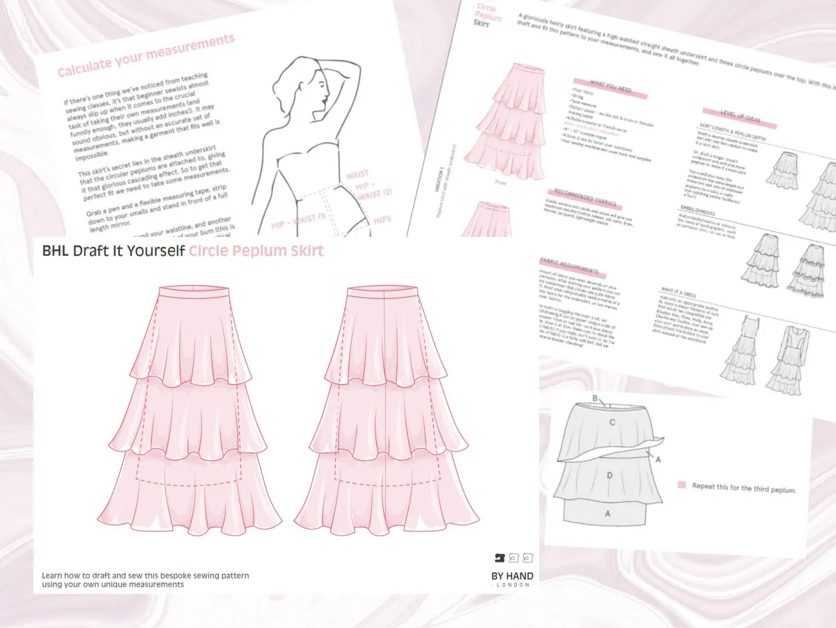 BHL Draft It Yourself - Circle Peplum Skirt