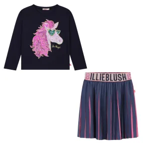 Billieblush Unicorn Navy Ensemble