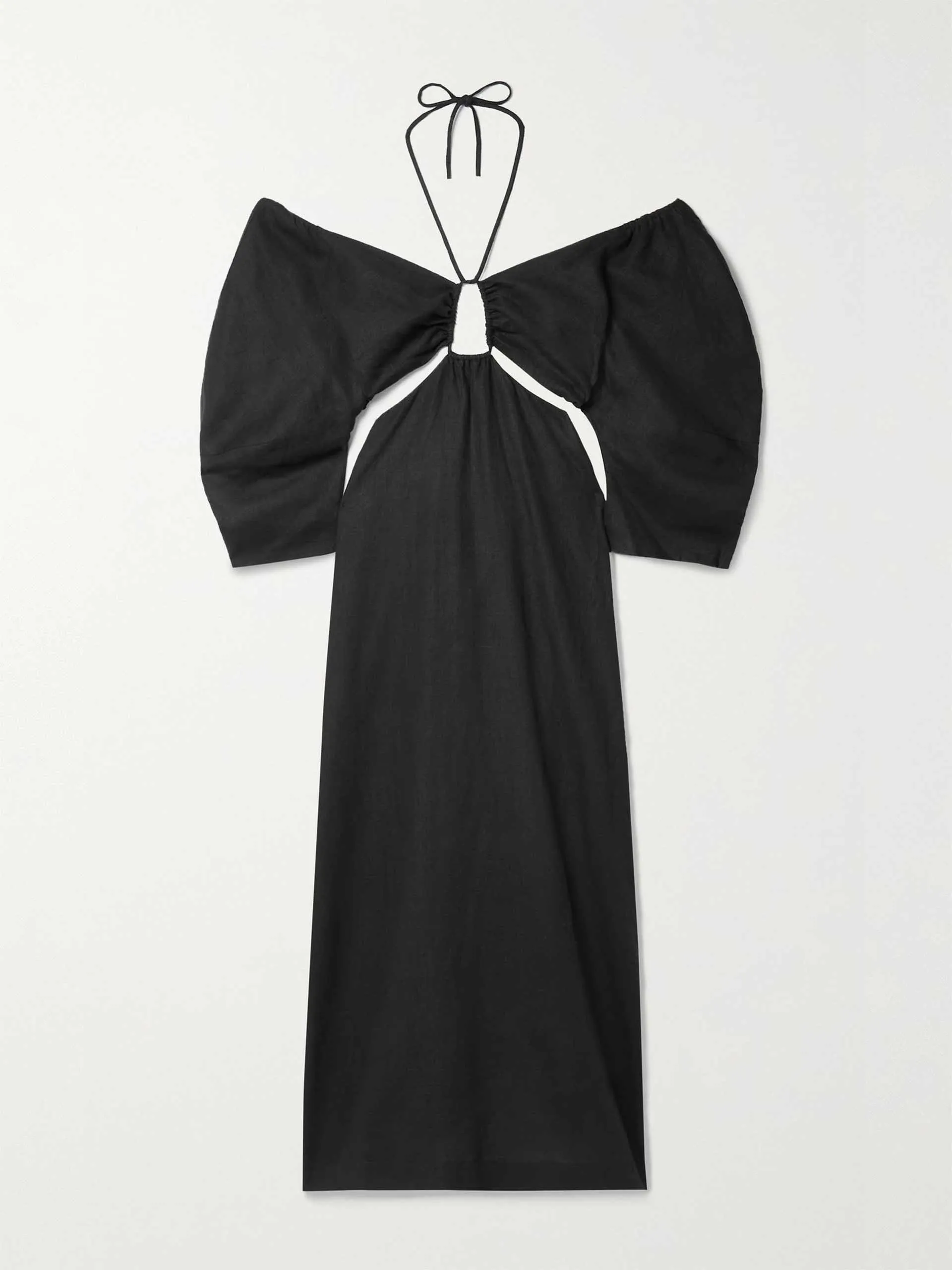 Black cutout maxi dress