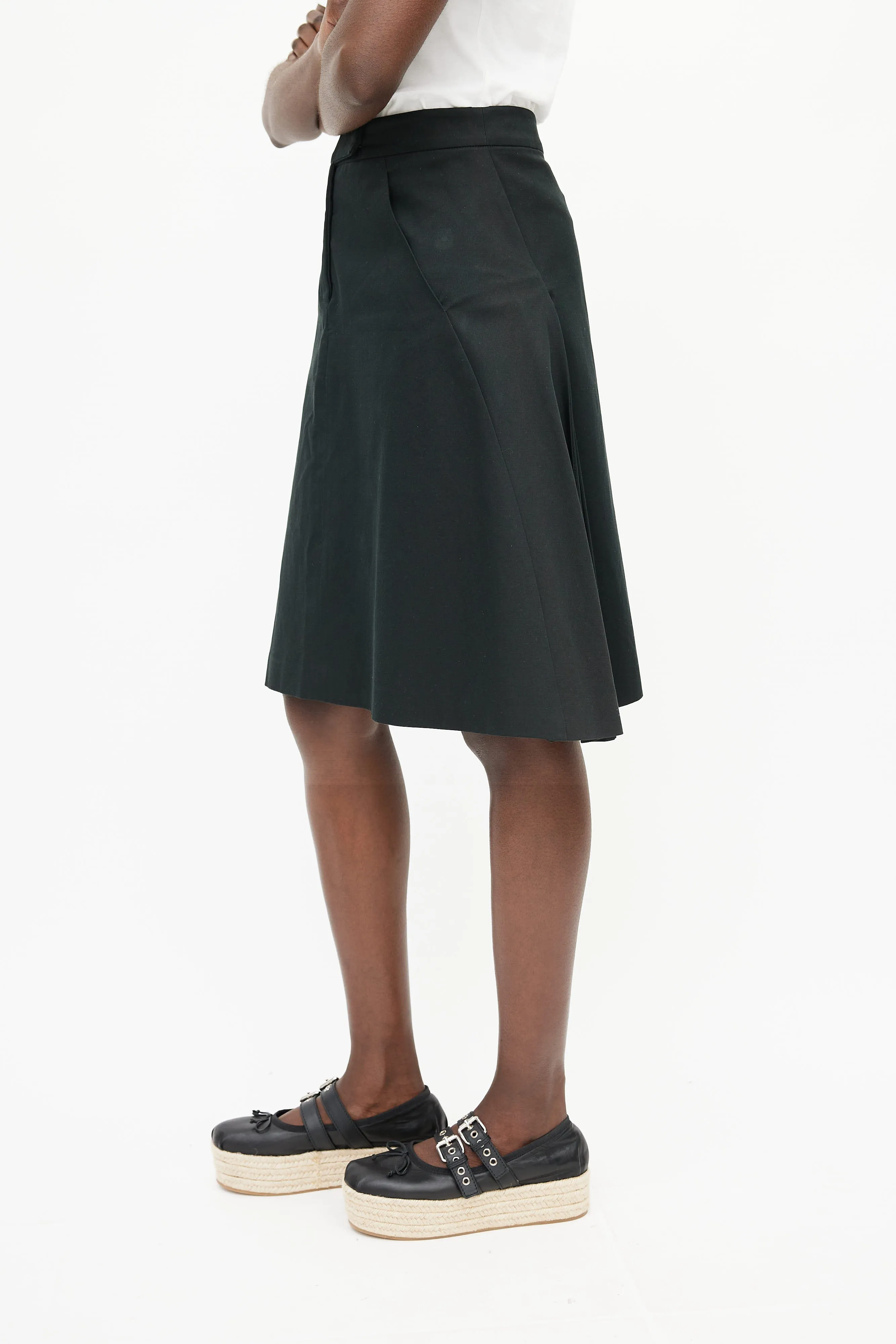 Black Pleated Skirt