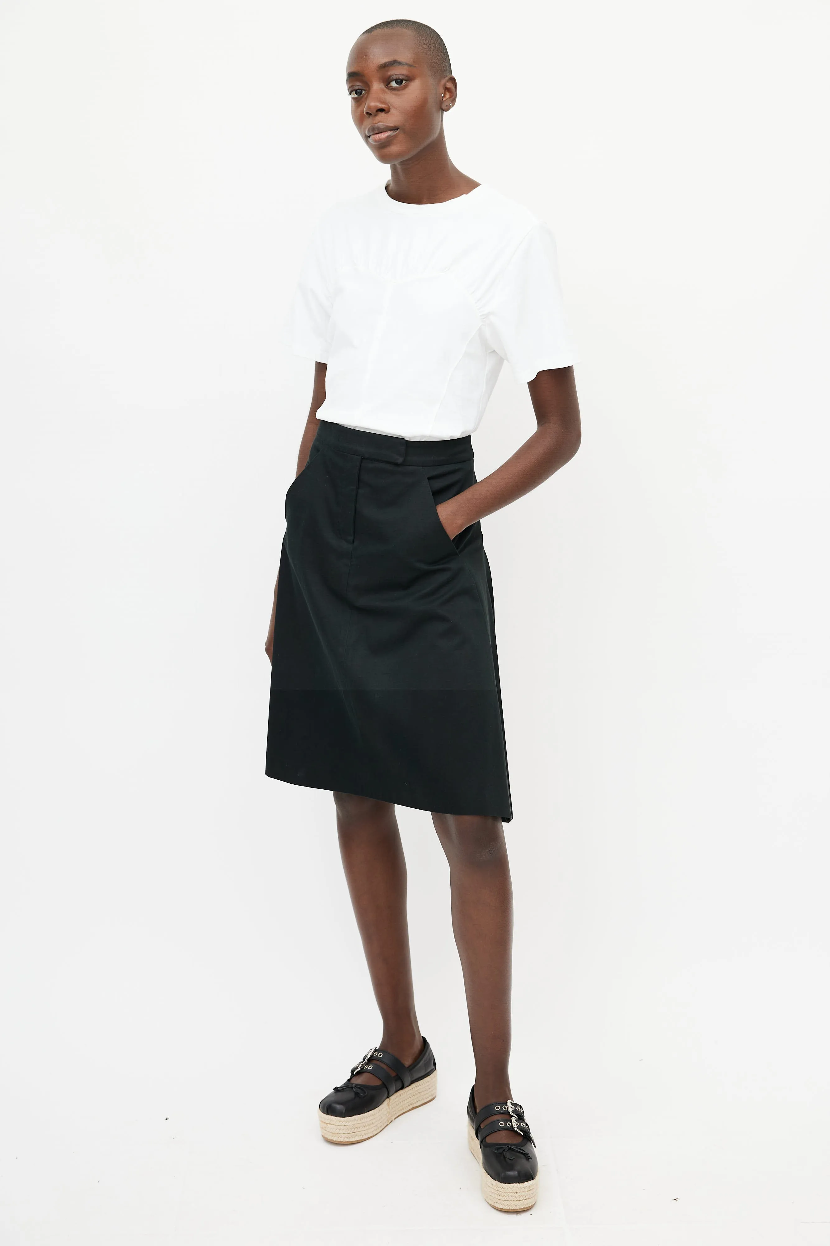 Black Pleated Skirt