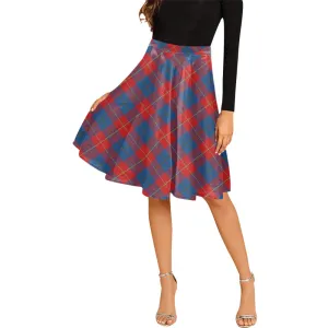 Blane Tartan Melete Pleated Midi Skirt