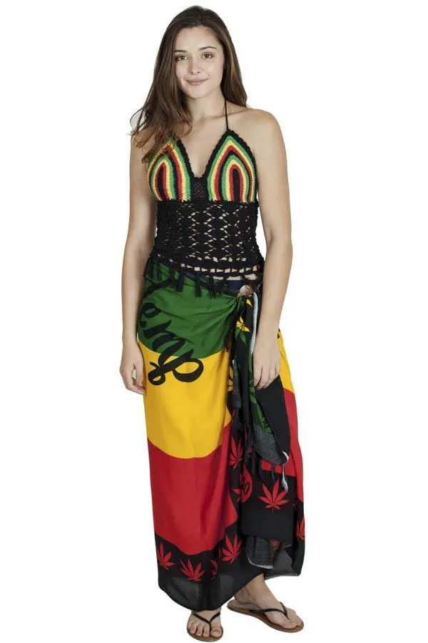 Blazing Hemp Rasta Sarong