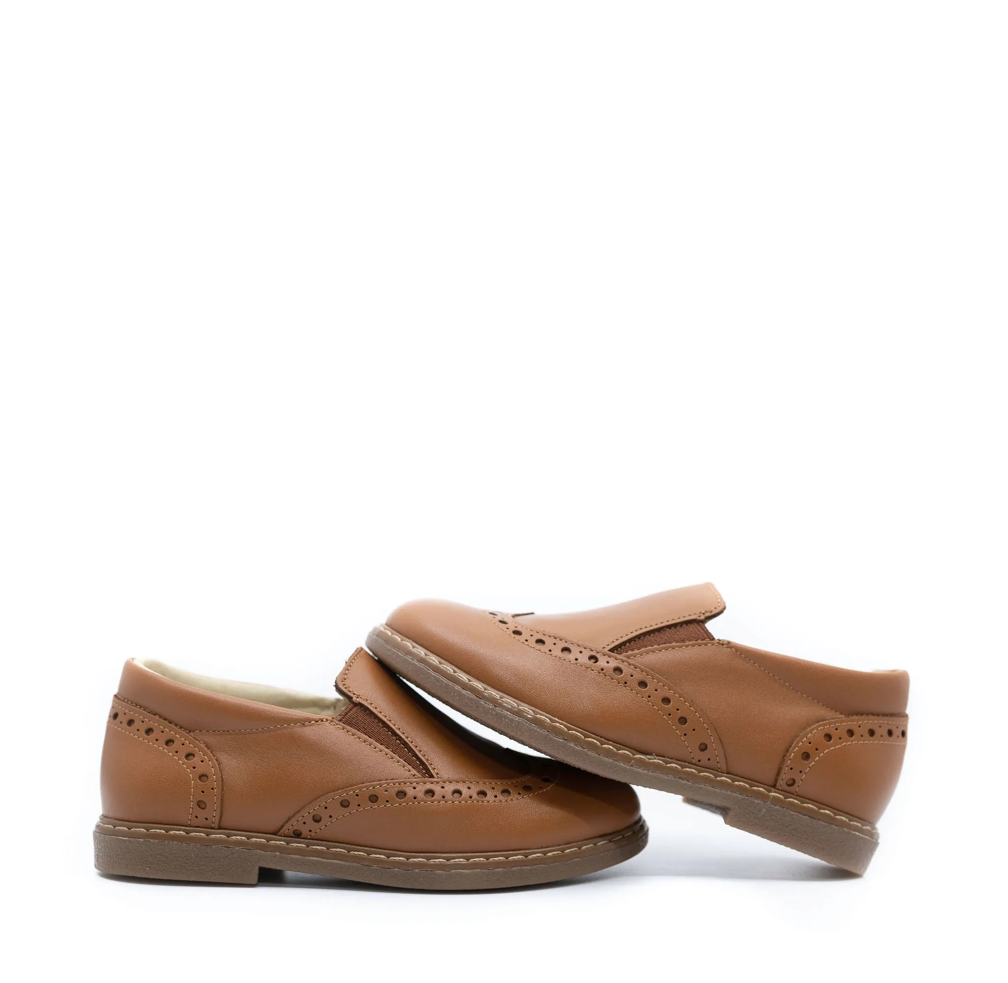 Blublonc Cuero Wingtip Slip On Loafer