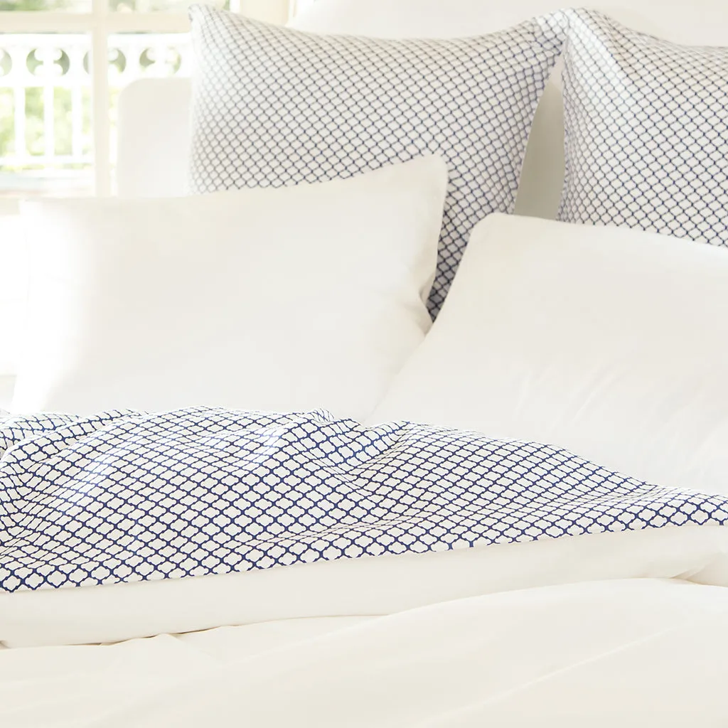 Blue Page Duvet Cover