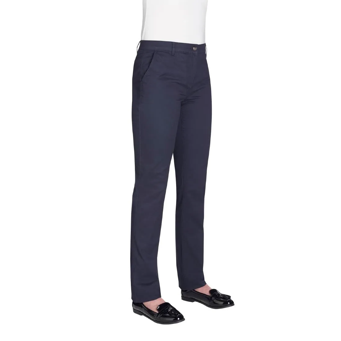 Brook Taverner Womens Houston Slim Leg Chinos Navy Size 10 - BA082-10