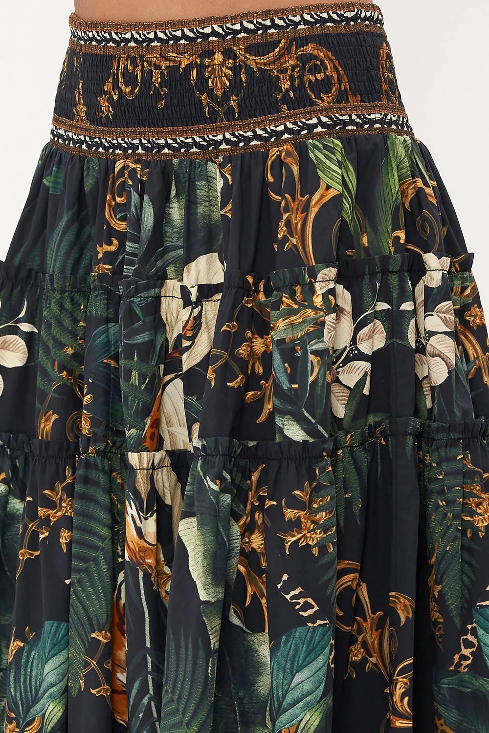 CAMILLA EASY TIGER 4 TIERED GATHERED SKIRT