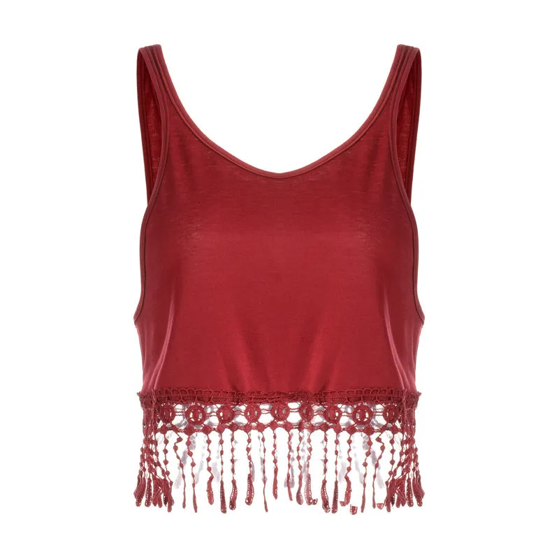 Camisole Camisole Multicolor Fringed Bottoming Shirt