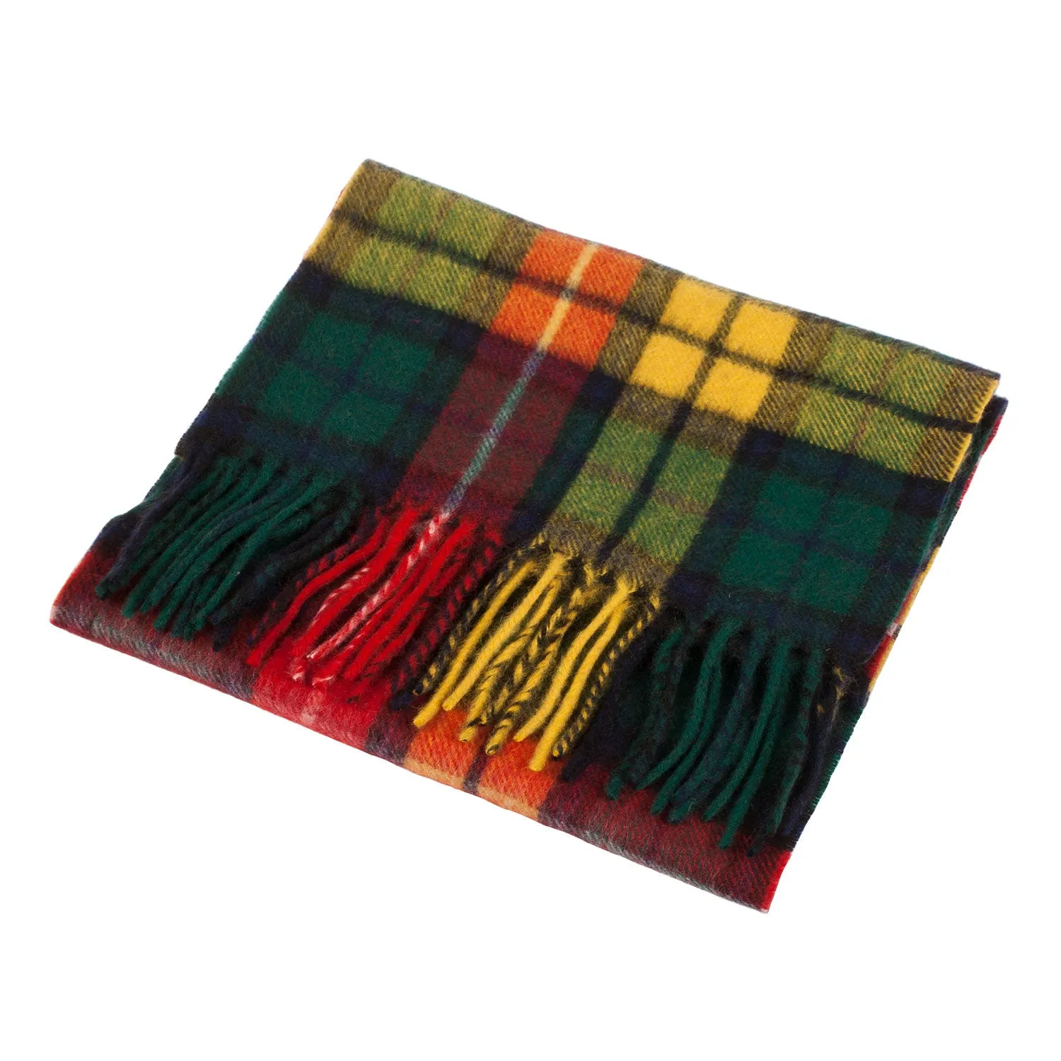 Cashmere Scottish Tartan Clan Scarf  Buchanan Modern