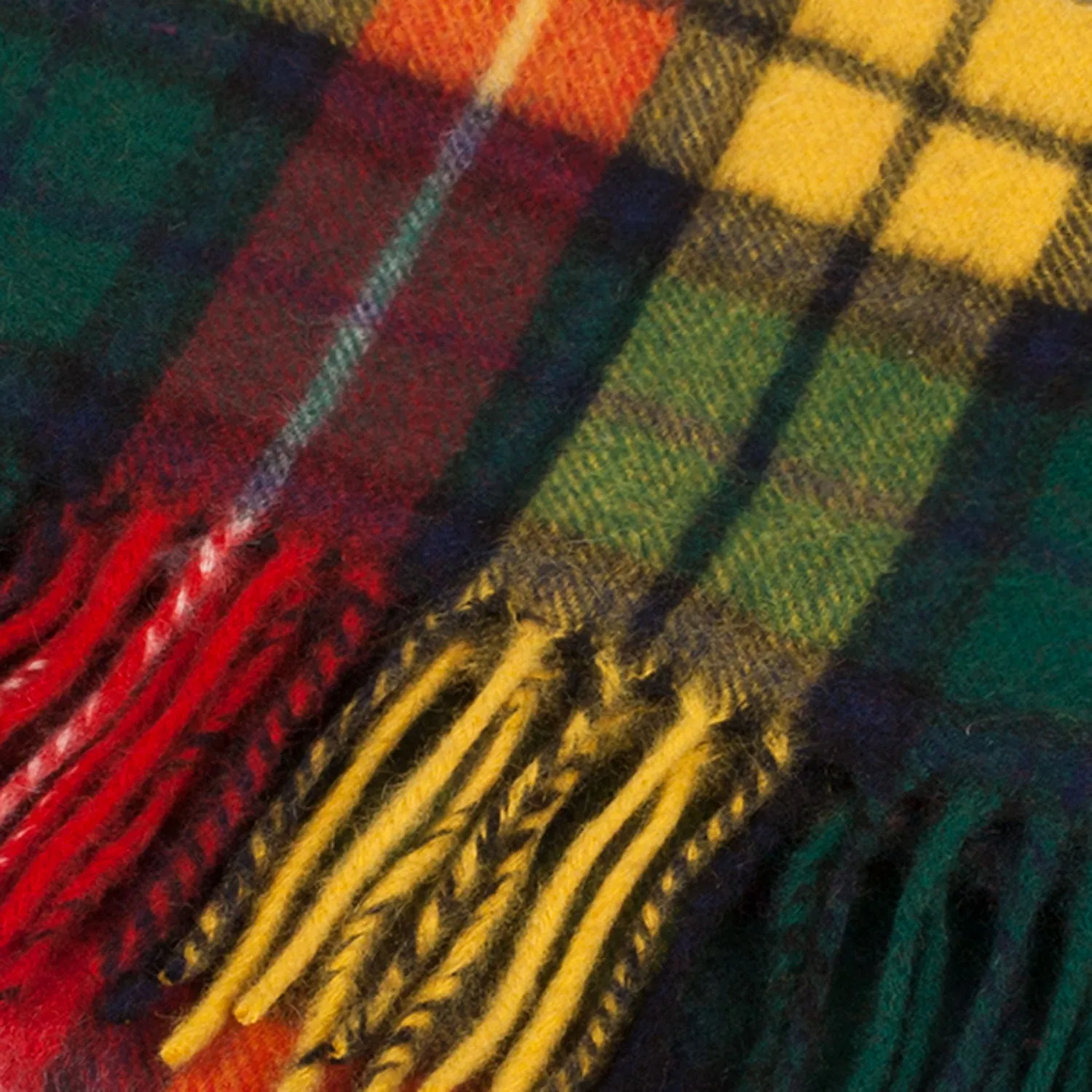 Cashmere Scottish Tartan Clan Scarf  Buchanan Modern