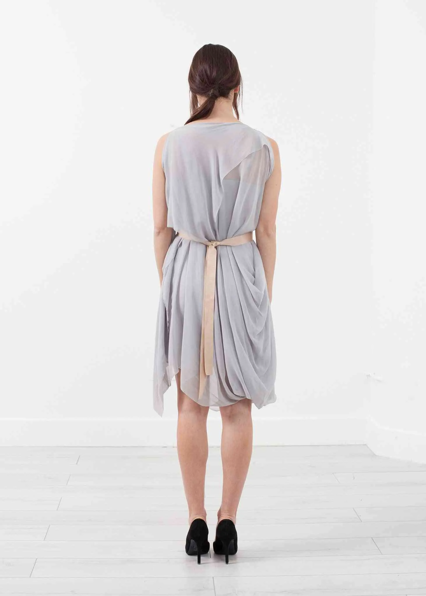 Chiffon Draped Dress