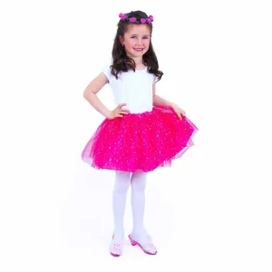 Children's costume tutu skirt with headdress