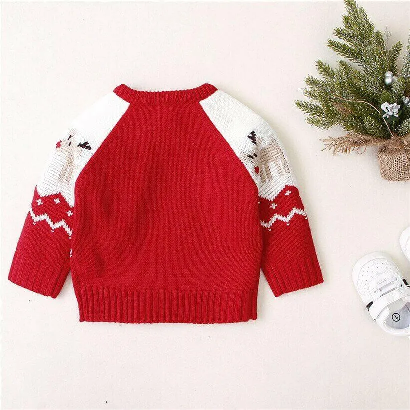 Christmas Deer Knitted Sweater | Children's Sweater