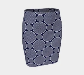 Circles Fitted Skirt